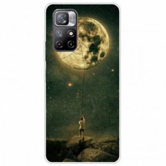 Coque Xiaomi Redmi Note 11 Pro Plus 5G Flexible Homme à la Lune