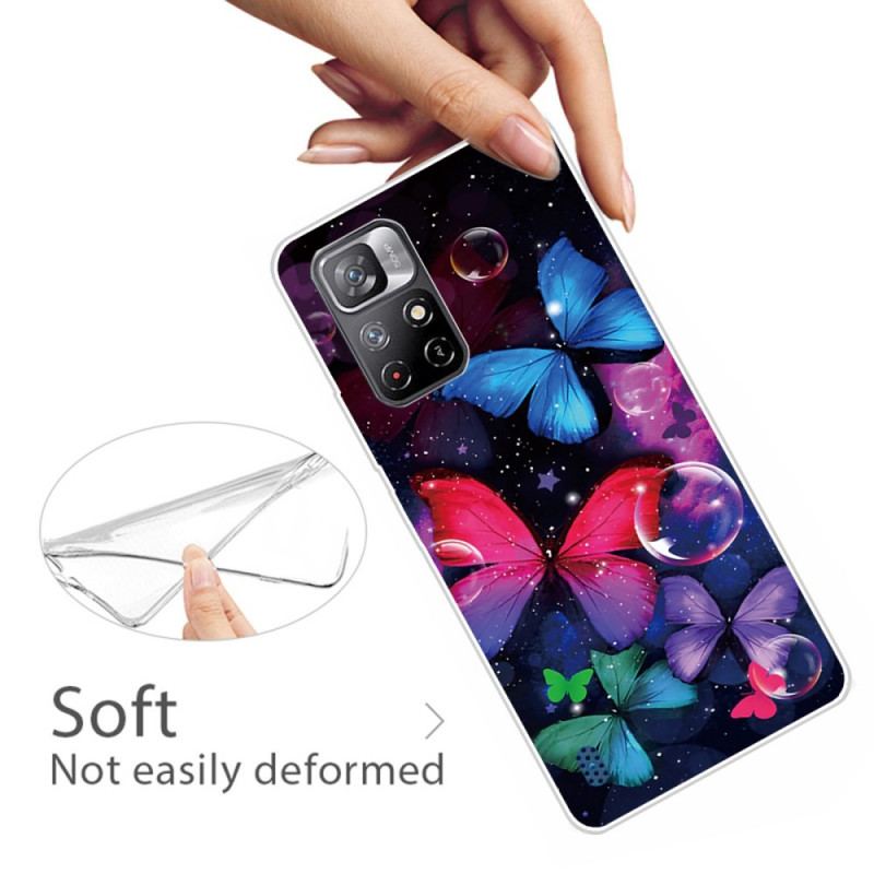 Coque Xiaomi Redmi Note 11 Pro Plus 5G Flexible Papillons