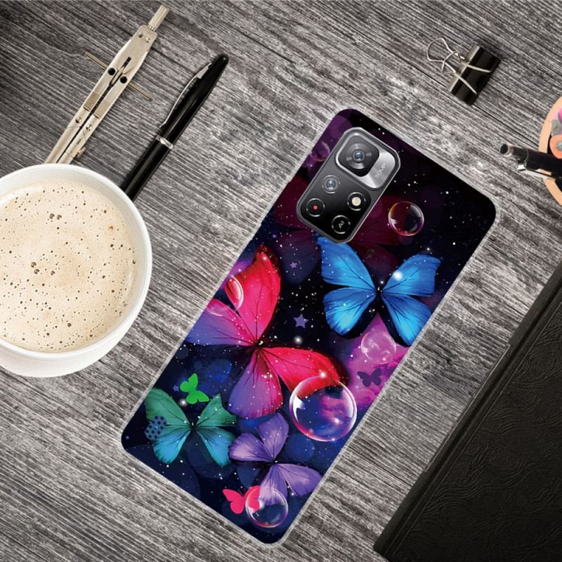 Coque Xiaomi Redmi Note 11 Pro Plus 5G Flexible Papillons