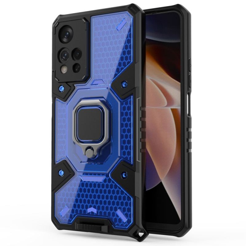 Coque Xiaomi Redmi Note 11 Pro Plus 5G Nid d'Abeille avec Anneau