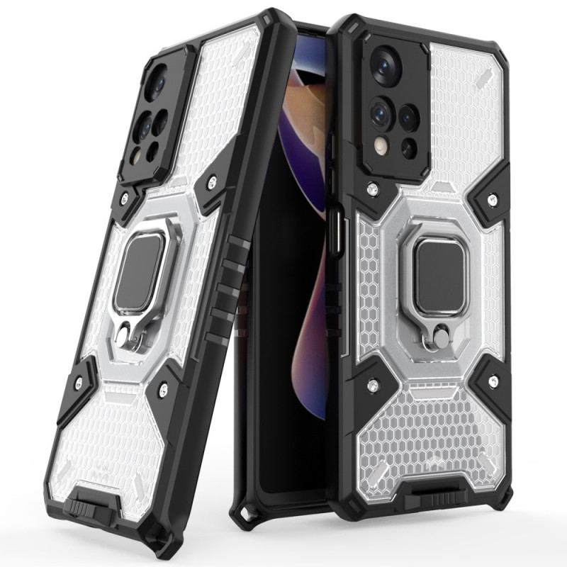 Coque Xiaomi Redmi Note 11 Pro Plus 5G Nid d'Abeille avec Anneau