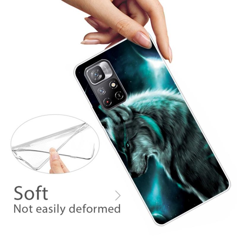 Coque Xiaomi Redmi Note 11 Pro Plus 5G Silicone Loup