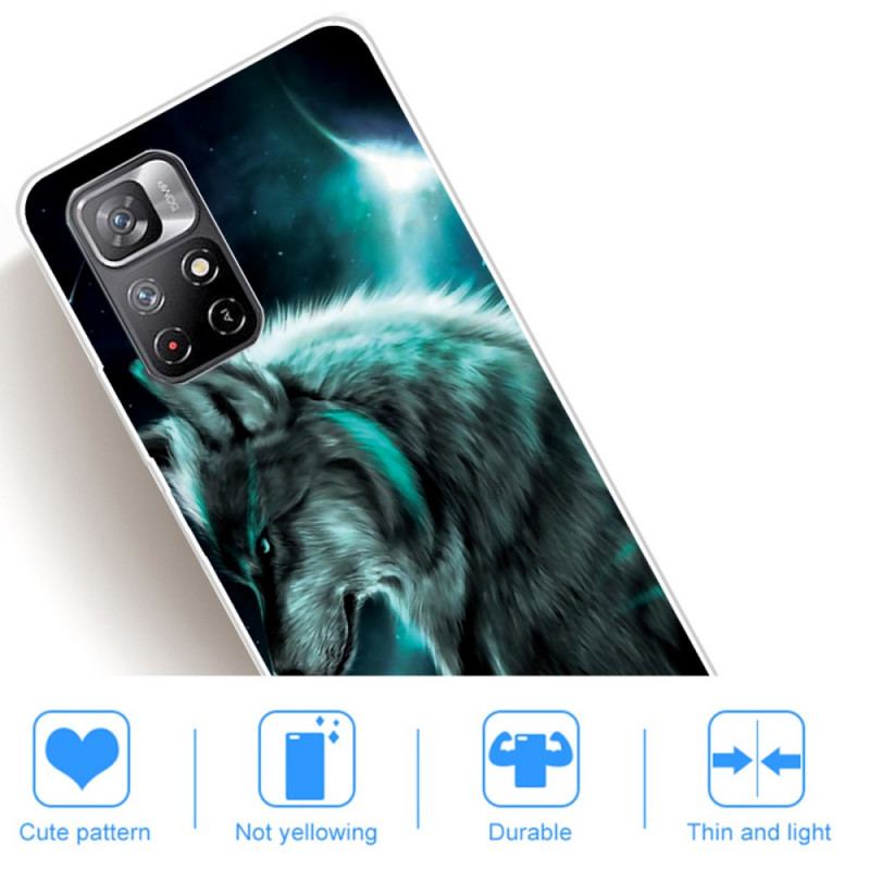 Coque Xiaomi Redmi Note 11 Pro Plus 5G Silicone Loup