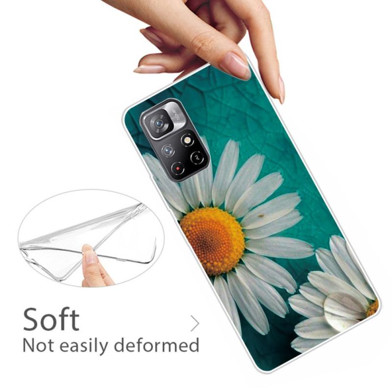 Coque Xiaomi Redmi Note 11 Pro Plus 5G Silicone Marguerite