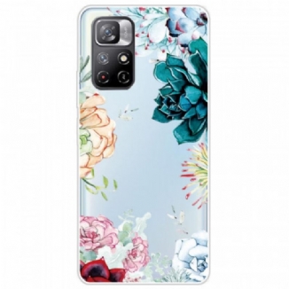 Coque Xiaomi Redmi Note 11 Pro Plus 5G Transparente Fleurs Aquarelle