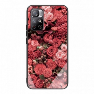 Coque Xiaomi Redmi Note 11 Pro Plus 5G Verre trempé Fleurs Roses