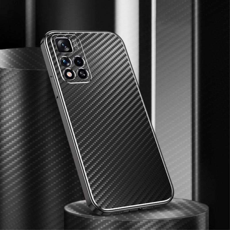 Coque Xiaomi Redmi Note 11 Pro Plus Métal et Fibre Carbone