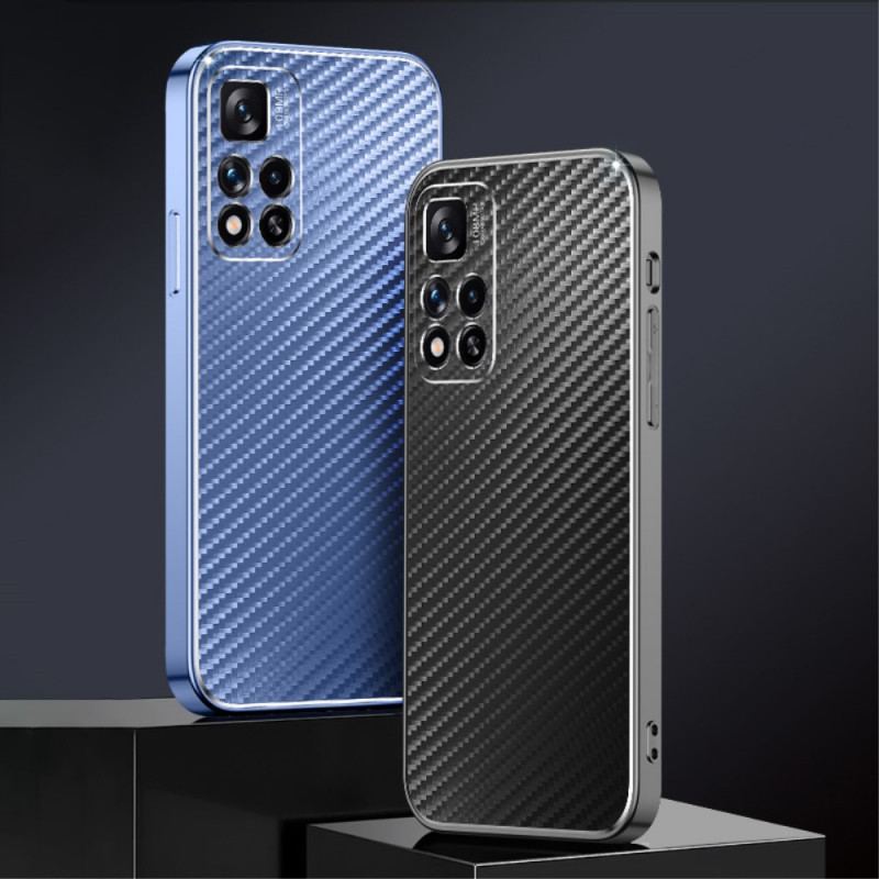 Coque Xiaomi Redmi Note 11 Pro Plus Métal et Fibre Carbone