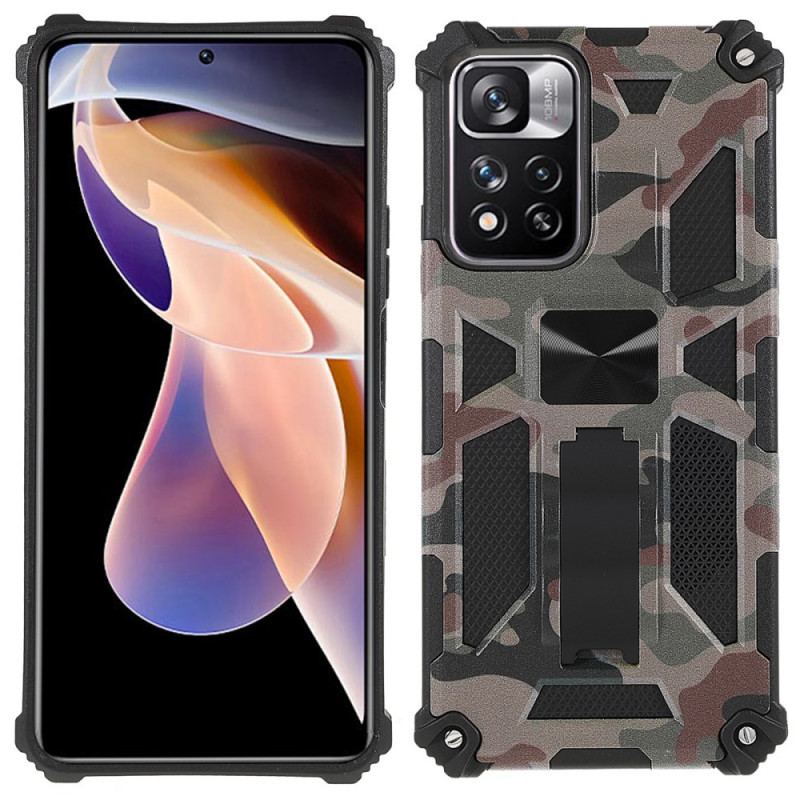 Coque Xioami Redmi Note 11 Pro Plus 5G Camouflage Support Amovible