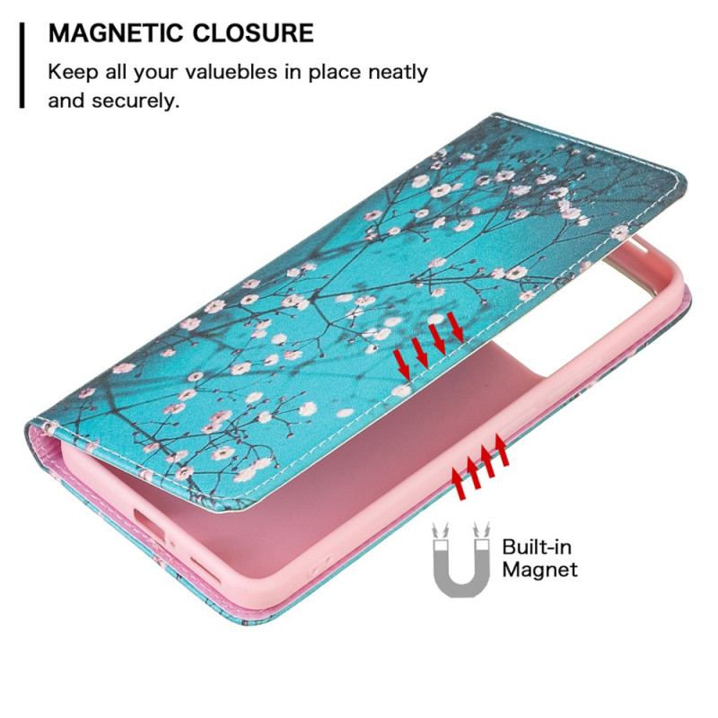 Flip Cover Xiaomi Redmi Note 11 Pro Plus 5G Branches Fleuries