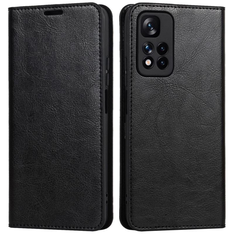 Flip Cover Xiaomi Redmi Note 11 Pro Plus 5G Cuir Véritable