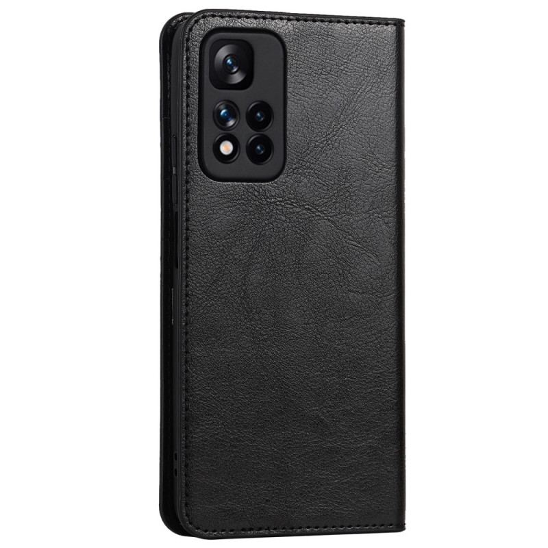 Flip Cover Xiaomi Redmi Note 11 Pro Plus 5G Cuir Véritable