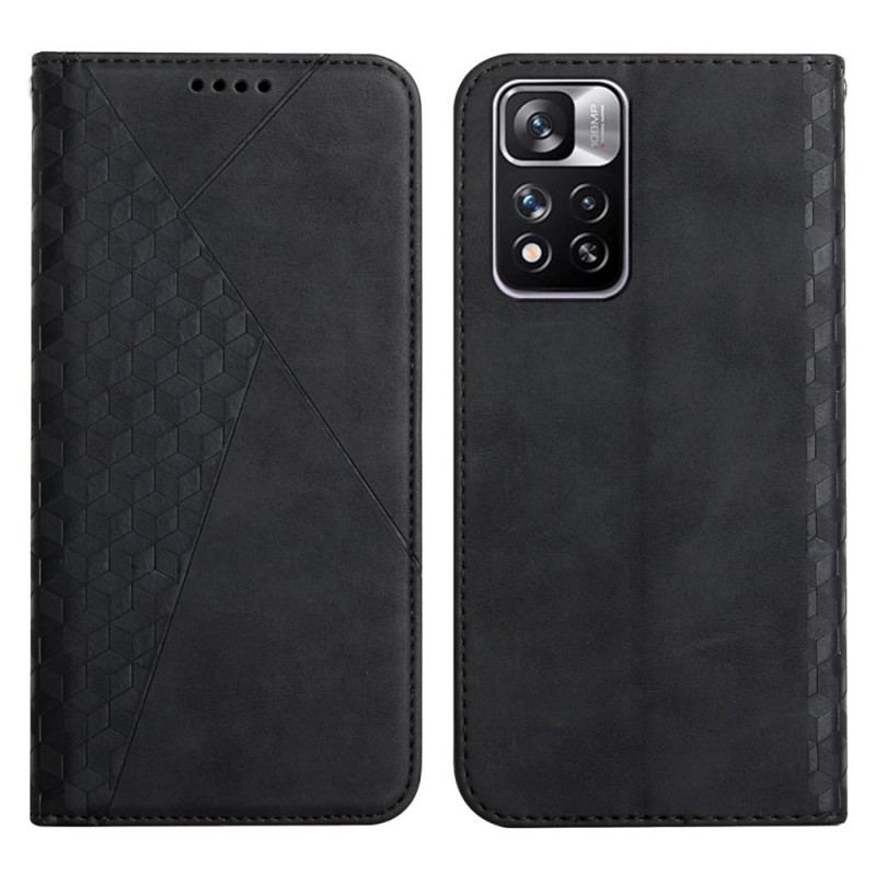 Flip Cover Xiaomi Redmi Note 11 Pro Plus 5G Effet Cuir Motif 3D