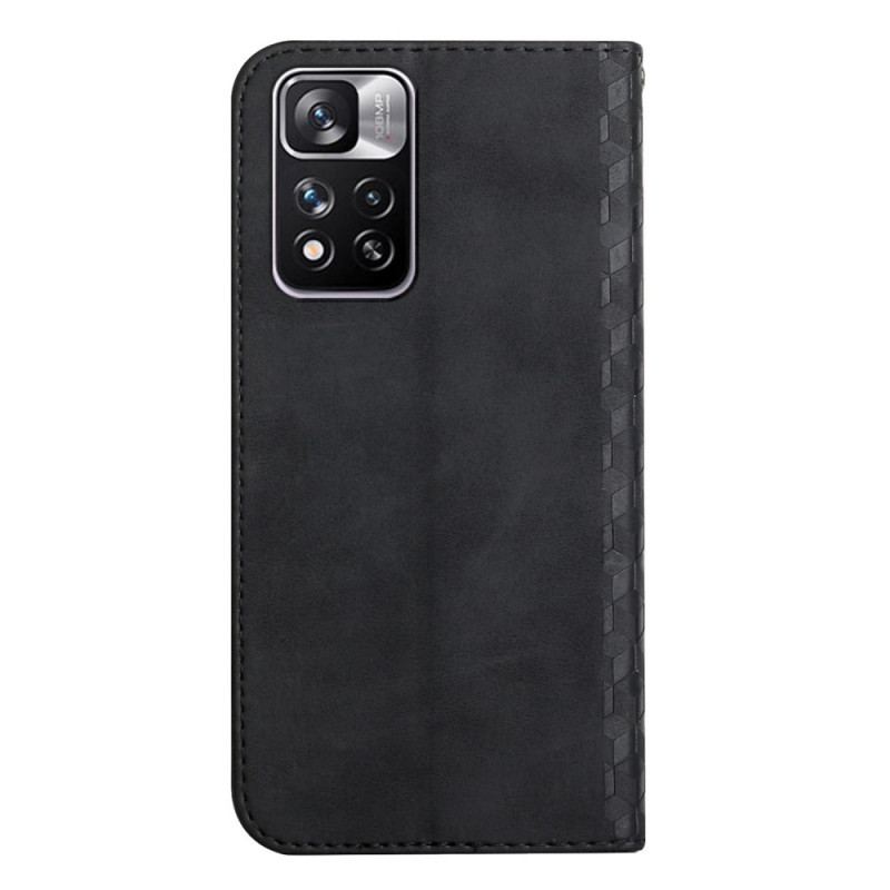 Flip Cover Xiaomi Redmi Note 11 Pro Plus 5G Effet Cuir Motif 3D