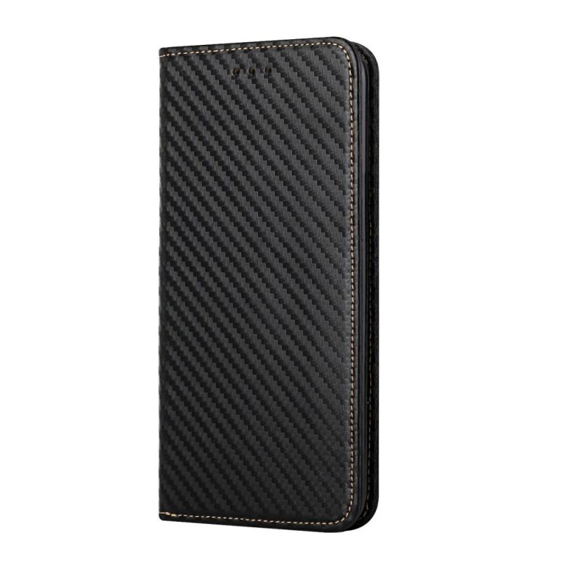 Flip Cover Xiaomi Redmi Note 11 Pro Plus 5G Fibre Carbone à Lanière