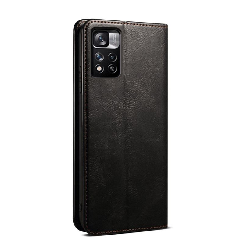 Flip Cover Xiaomi Redmi Note 11 Pro Plus 5G Simili Cuir Ciré