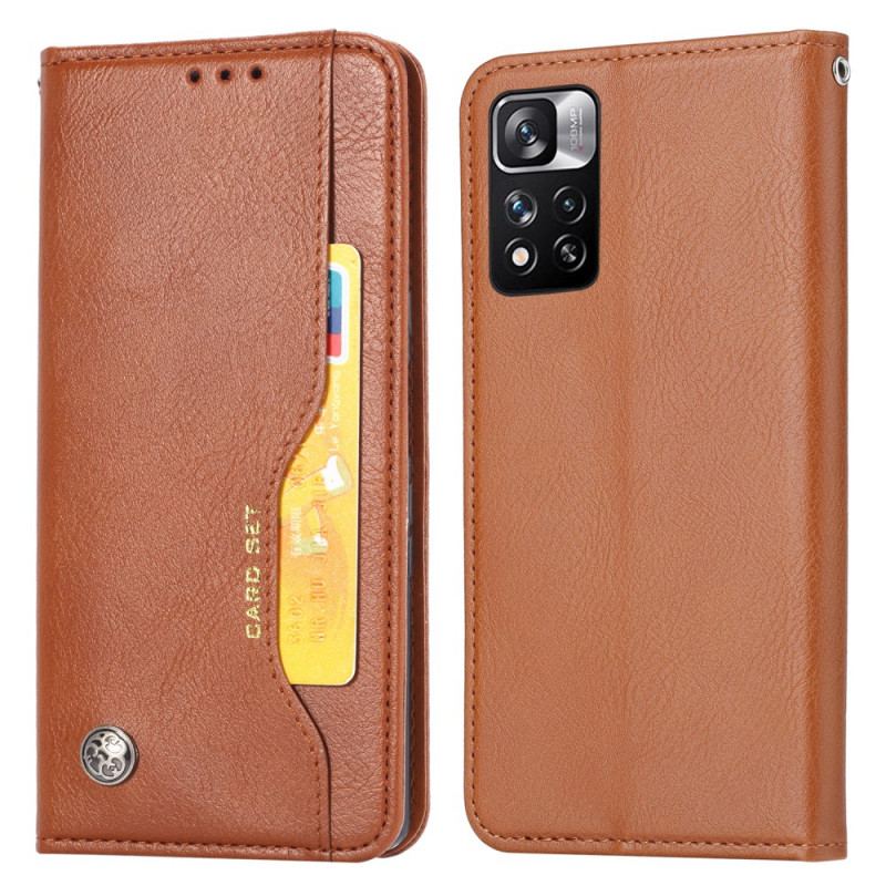 Flip Cover Xiaomi Redmi Note 11 Pro Plus 5G Simili Cuir Porte-Cartes