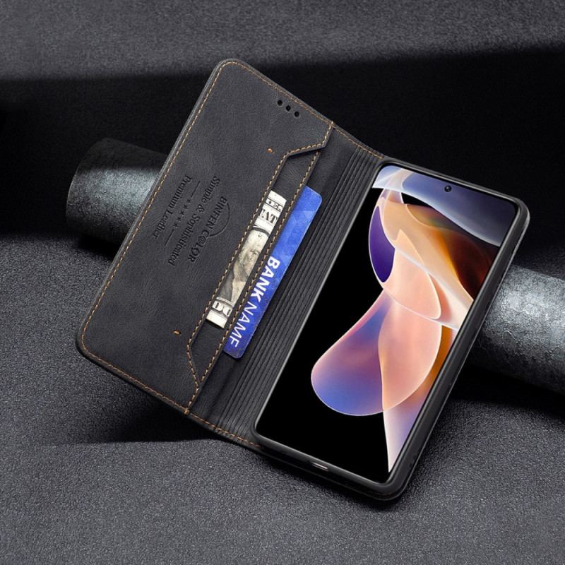 Flip Cover Xiaomi Redmi Note 11 Pro Plus Binfen Color RFID Couture