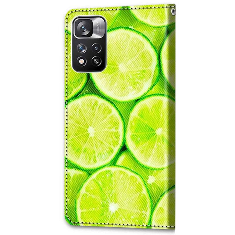 Housse Xiaomi Redmi Note 11 Pro Plus 5G Citrons Verts