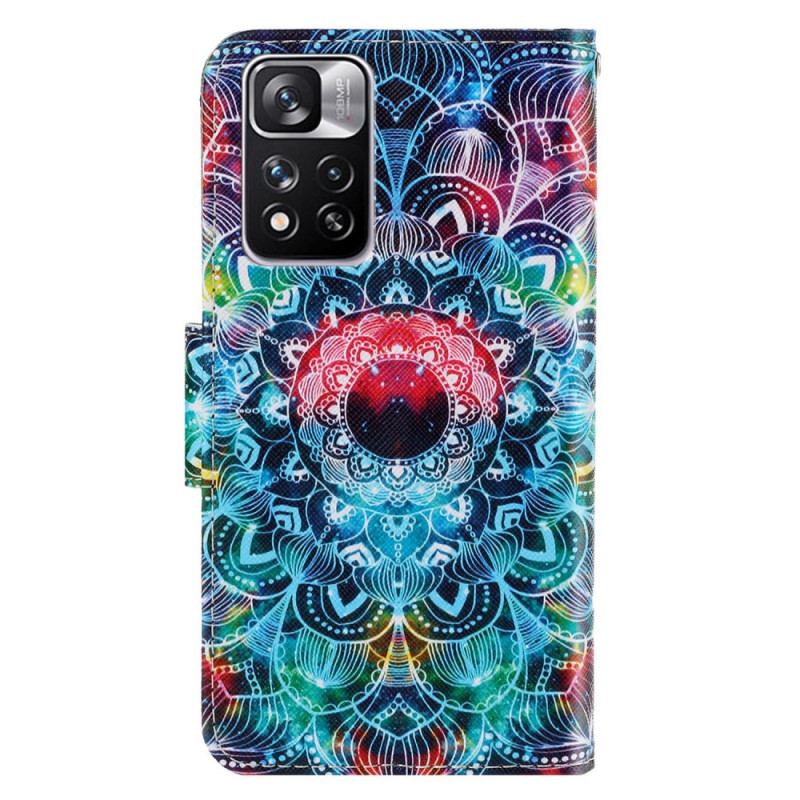 Housse Xiaomi Redmi Note 11 Pro Plus 5G Flashy Mandala à Lanière