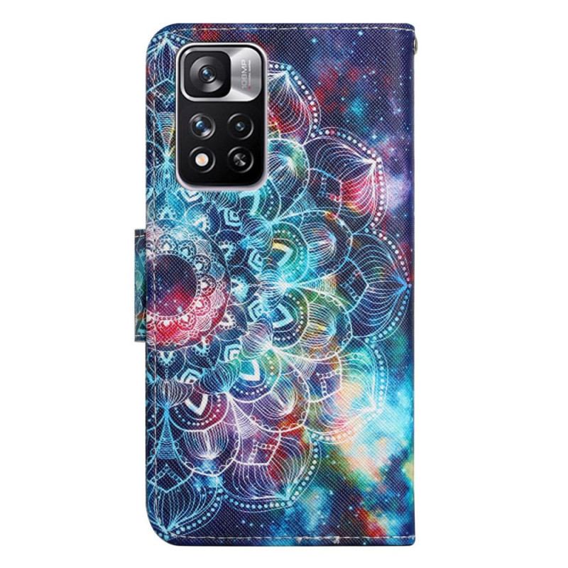 Housse Xiaomi Redmi Note 11 Pro Plus 5G Flashy Mandala à Lanière