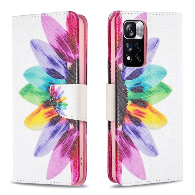 Housse Xiaomi Redmi Note 11 Pro Plus 5G Fleur Aquarelle