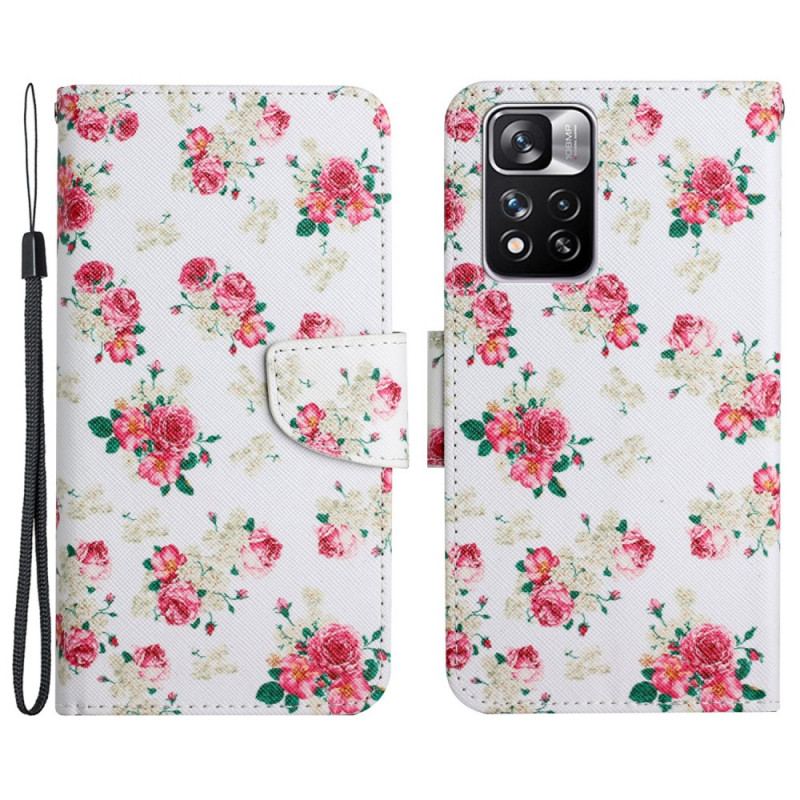 Housse Xiaomi Redmi Note 11 Pro Plus 5G Fleurs Liberty Royal