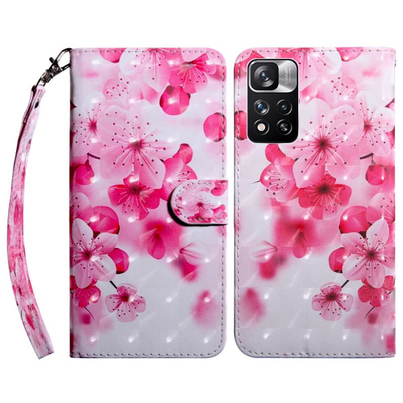 Housse Xiaomi Redmi Note 11 Pro Plus 5G Fleurs Roses