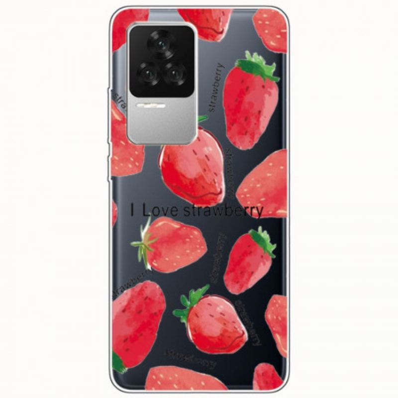 Coque Poco F4 Fraises