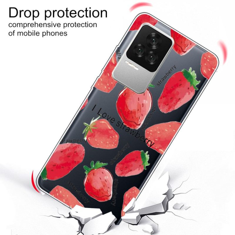 Coque Poco F4 Fraises