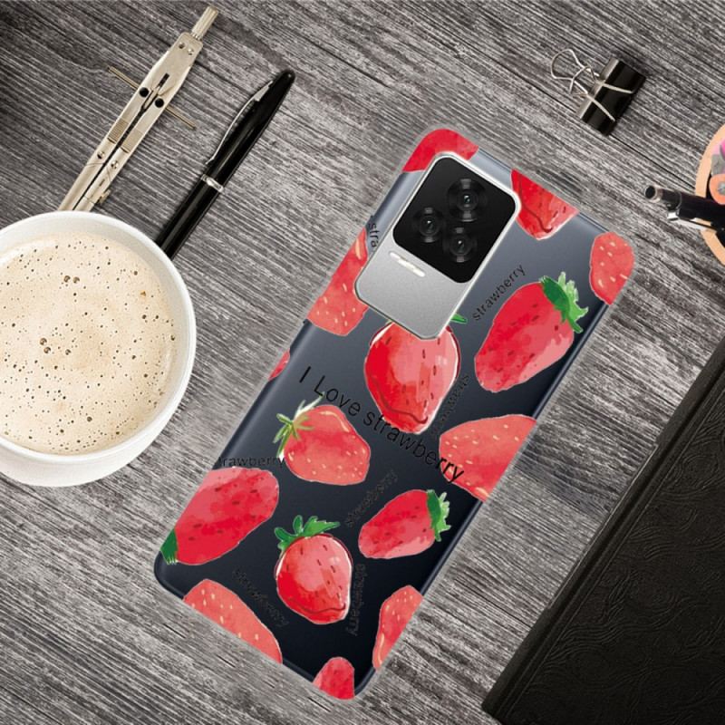 Coque Poco F4 Fraises