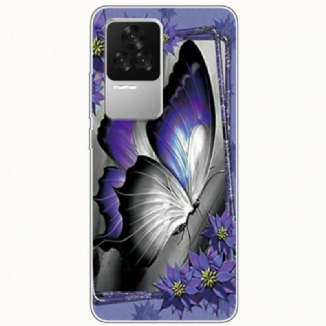 Coque Poco F4 Papillon Violet