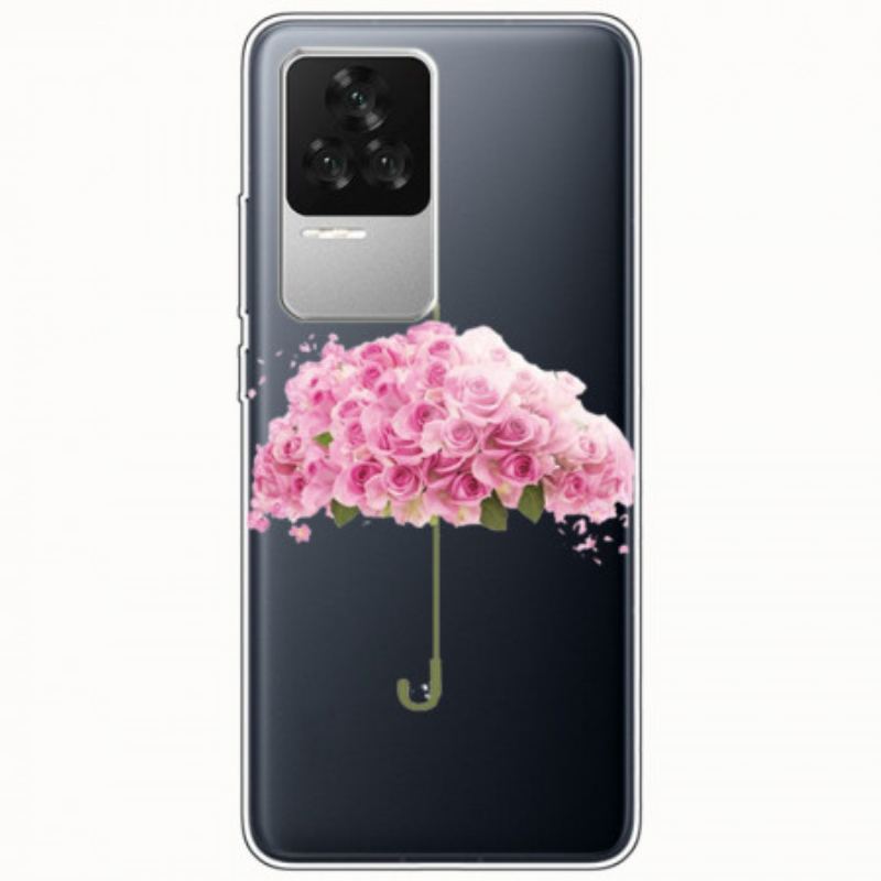 Coque Poco F4 Parapluie Floral