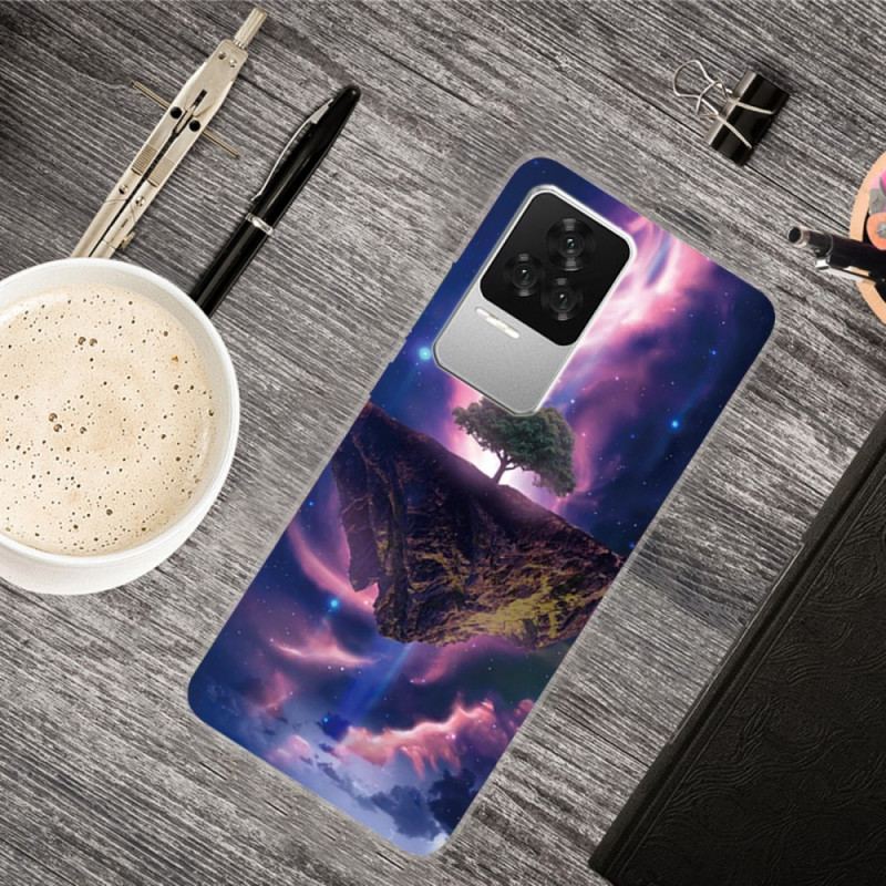 Coque Poco F4 Silicone Arbre Futuriste