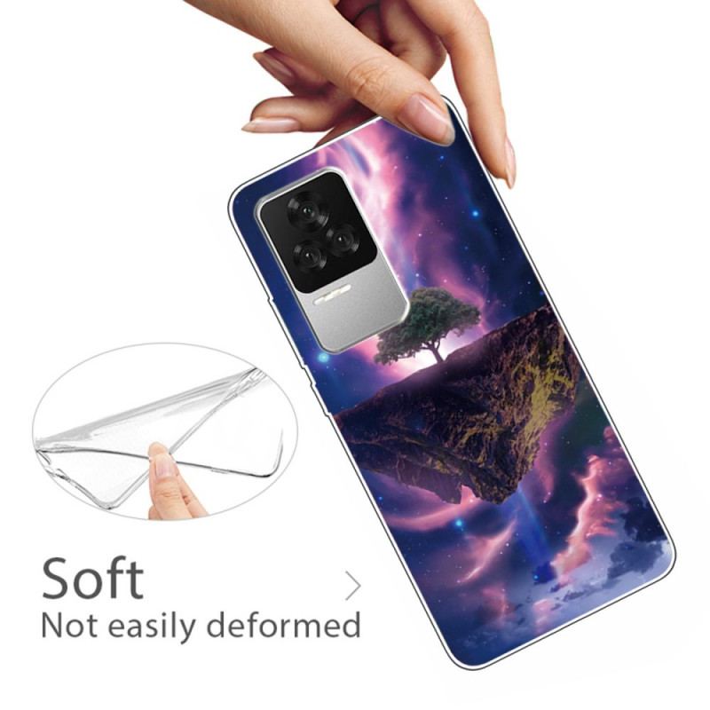 Coque Poco F4 Silicone Arbre Futuriste