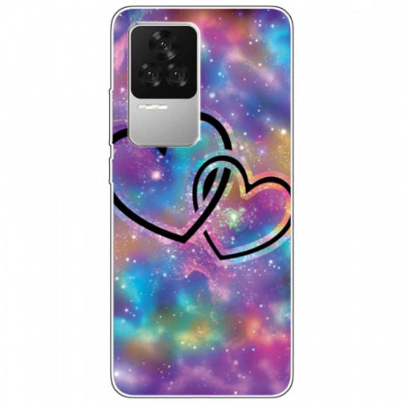 Coque Poco F4 Silicone Coeurs