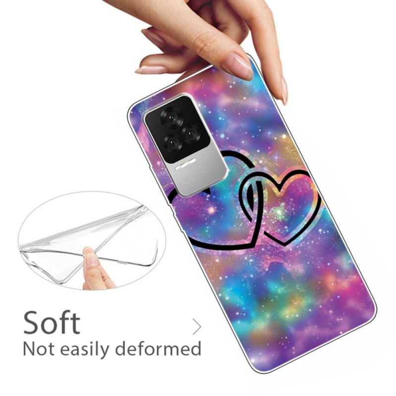 Coque Poco F4 Silicone Coeurs