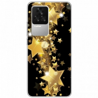 Coque Poco F4 Silicone Étoiles