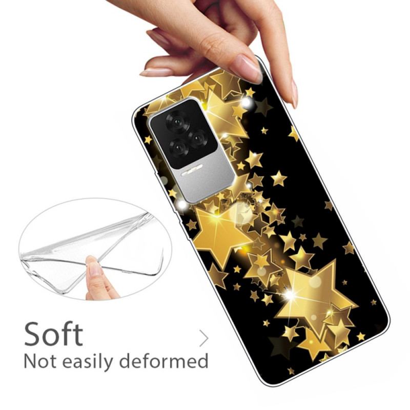 Coque Poco F4 Silicone Étoiles