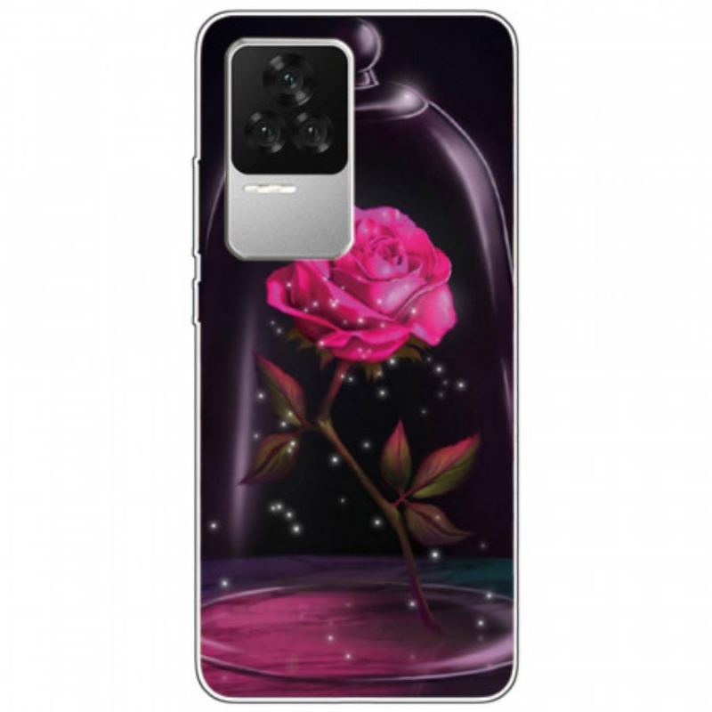 Coque Poco F4 Silicone Rose