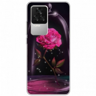 Coque Poco F4 Silicone Rose