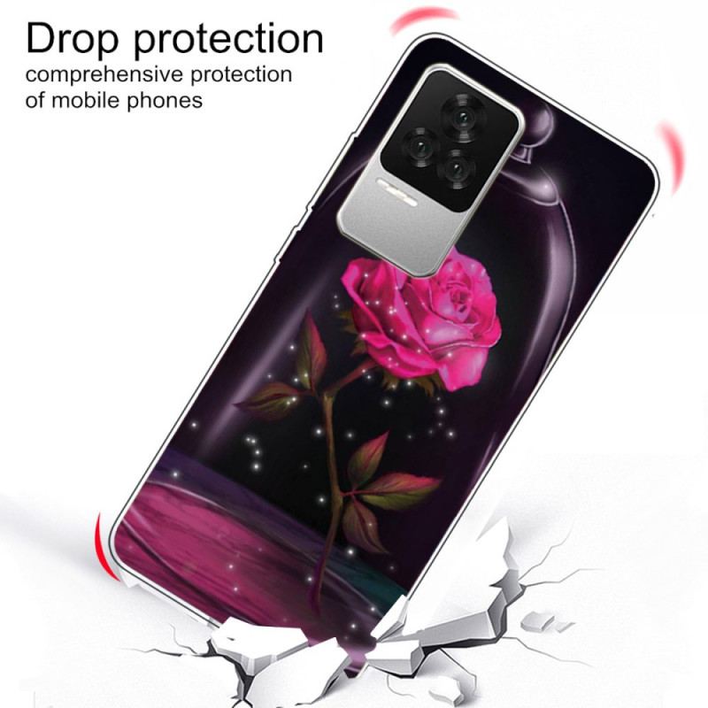 Coque Poco F4 Silicone Rose