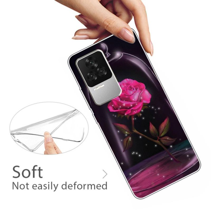 Coque Poco F4 Silicone Rose