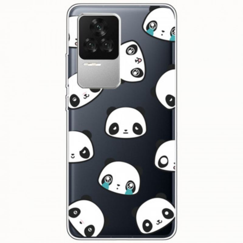 Coque Poco F4 Têtes de Pandas