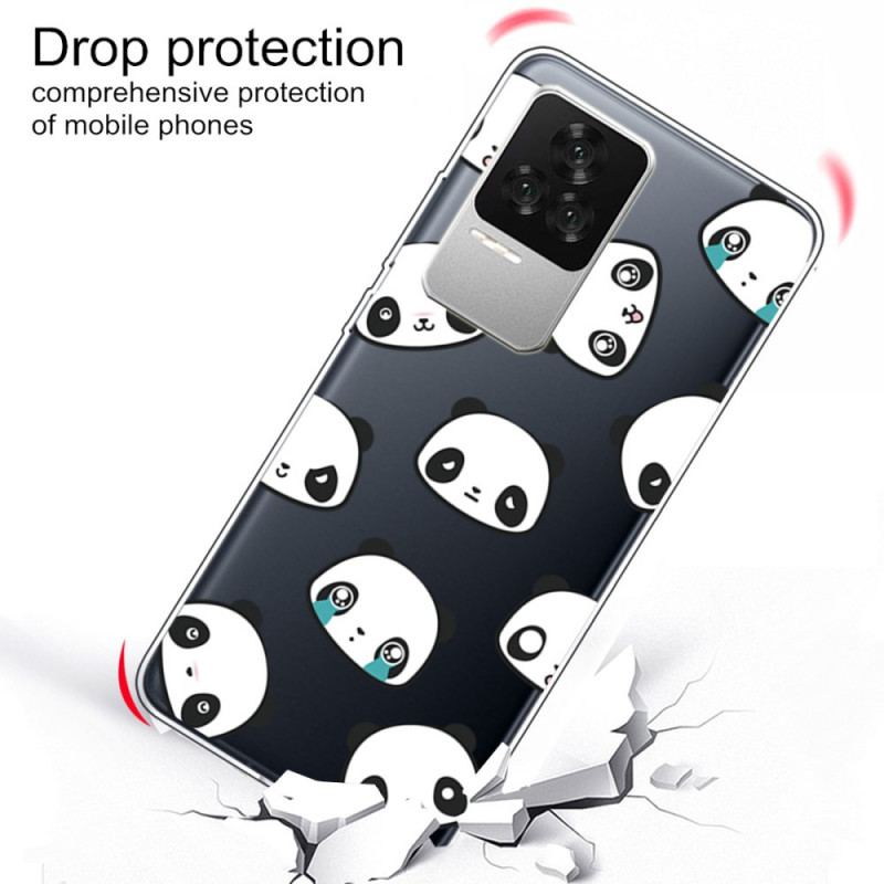 Coque Poco F4 Têtes de Pandas