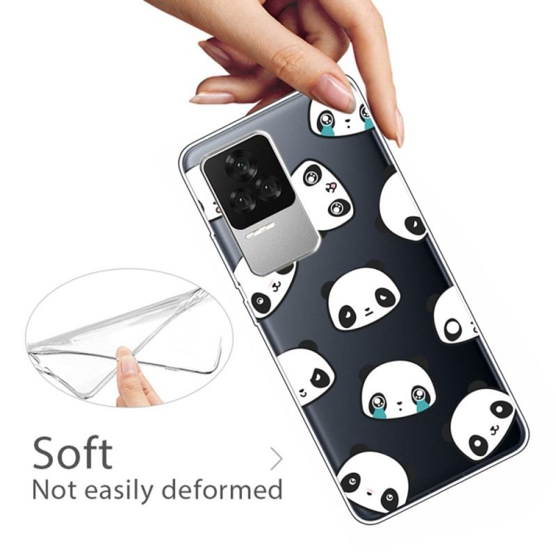 Coque Poco F4 Têtes de Pandas