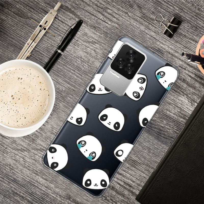 Coque Poco F4 Têtes de Pandas