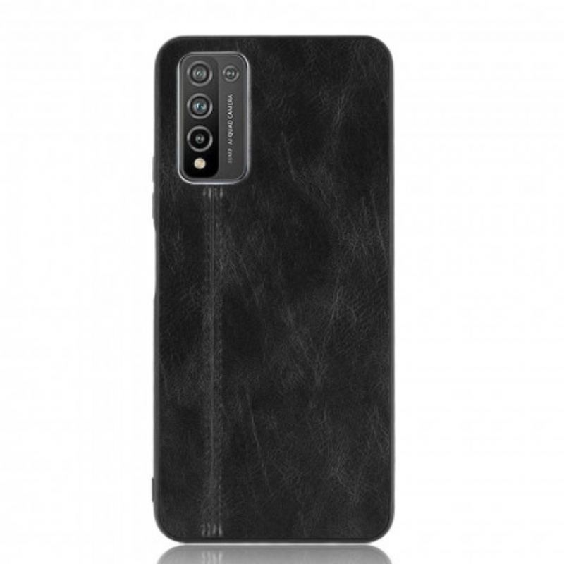 Coque Honor 10x Lite Effet Cuir Couture