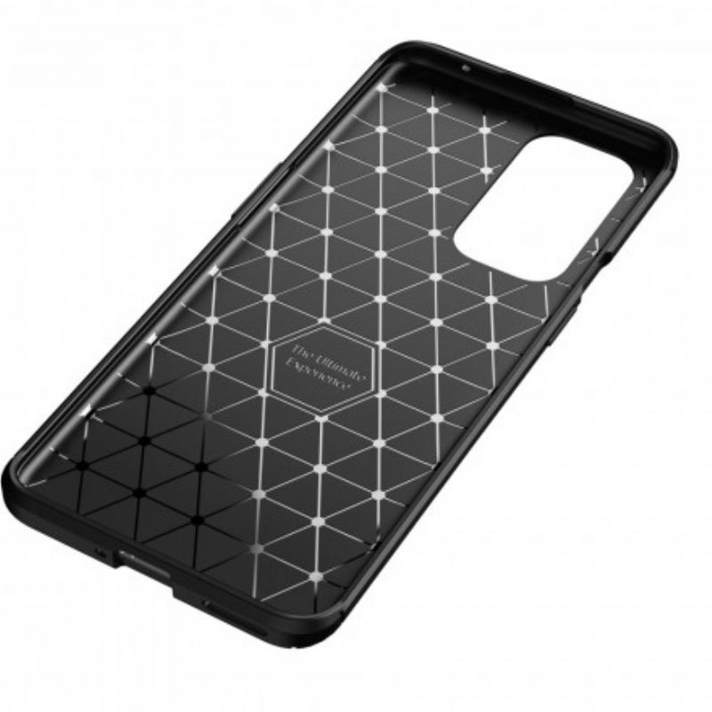 Coque OnePlus 9 Pro Flexible Texture Fibre Carbone