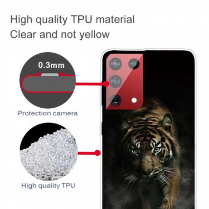 Coque OnePlus 9 Pro Flexible Tigre